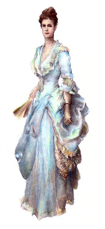 Sketchbook Study - Victorian Woman study coloured-pencil-sketch art by Jeremiah LeBlanc 2006